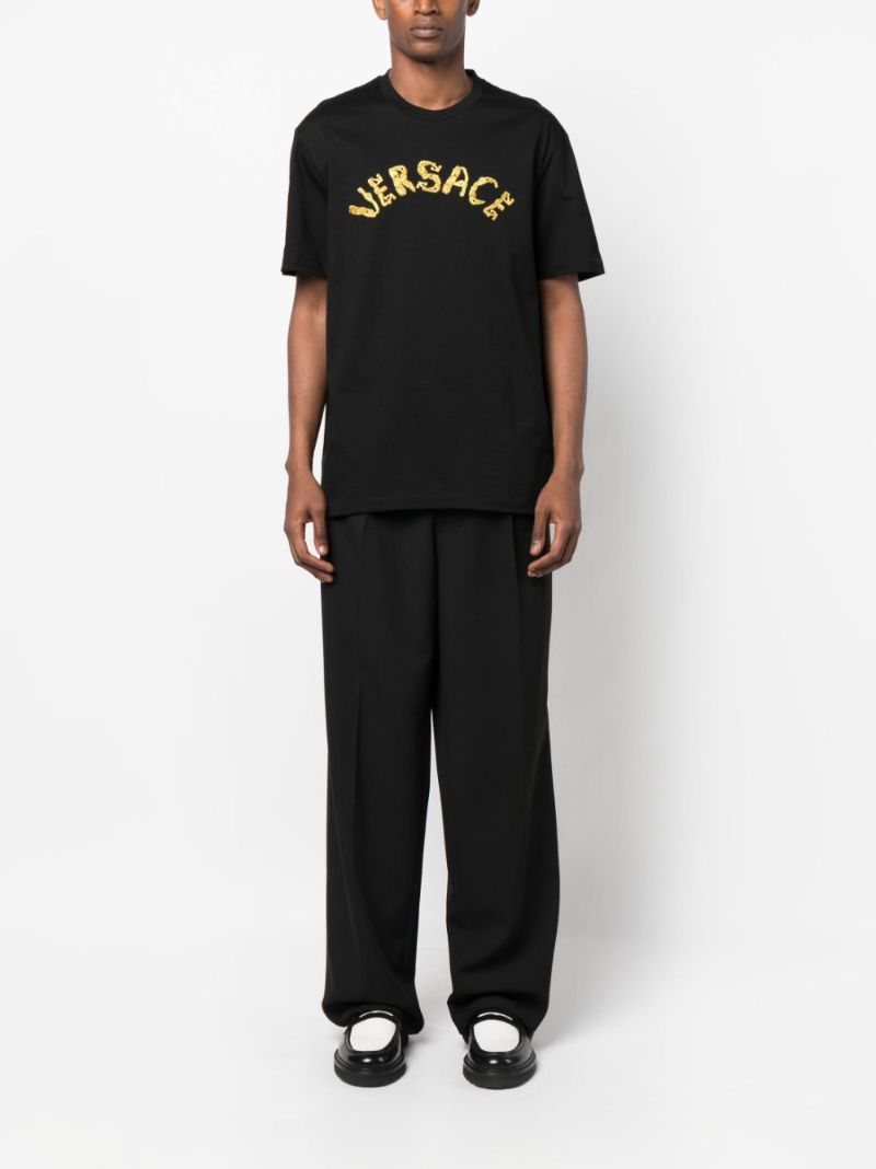 Black Seashell Baroque Logo T-shirt