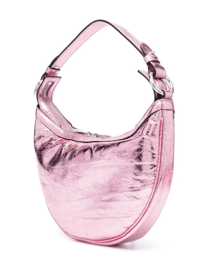 Pink Repeat Small Leather Shoulder Bag