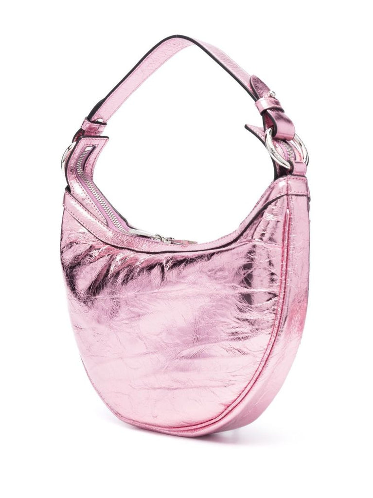 Pink Repeat Small Leather Shoulder Bag
