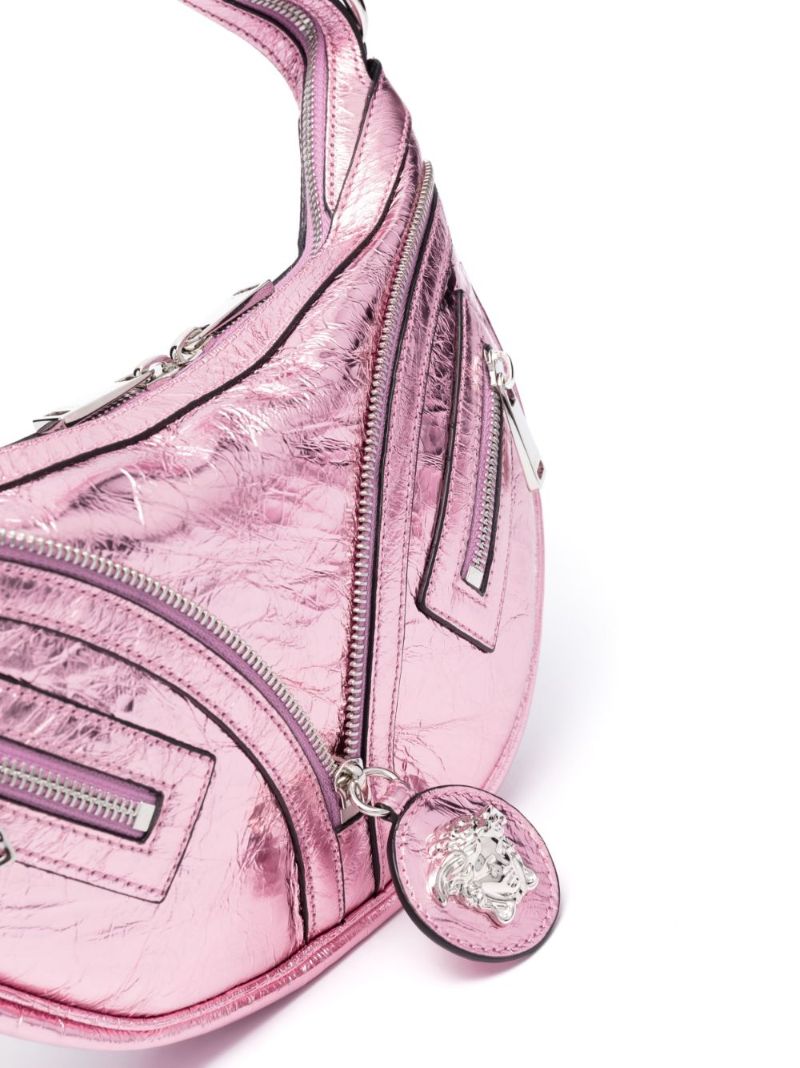 Pink Repeat Small Leather Shoulder Bag