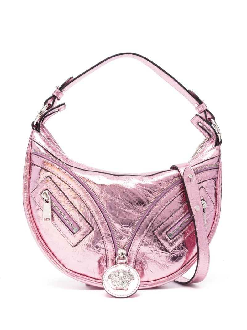 Pink Repeat Small Leather Shoulder Bag