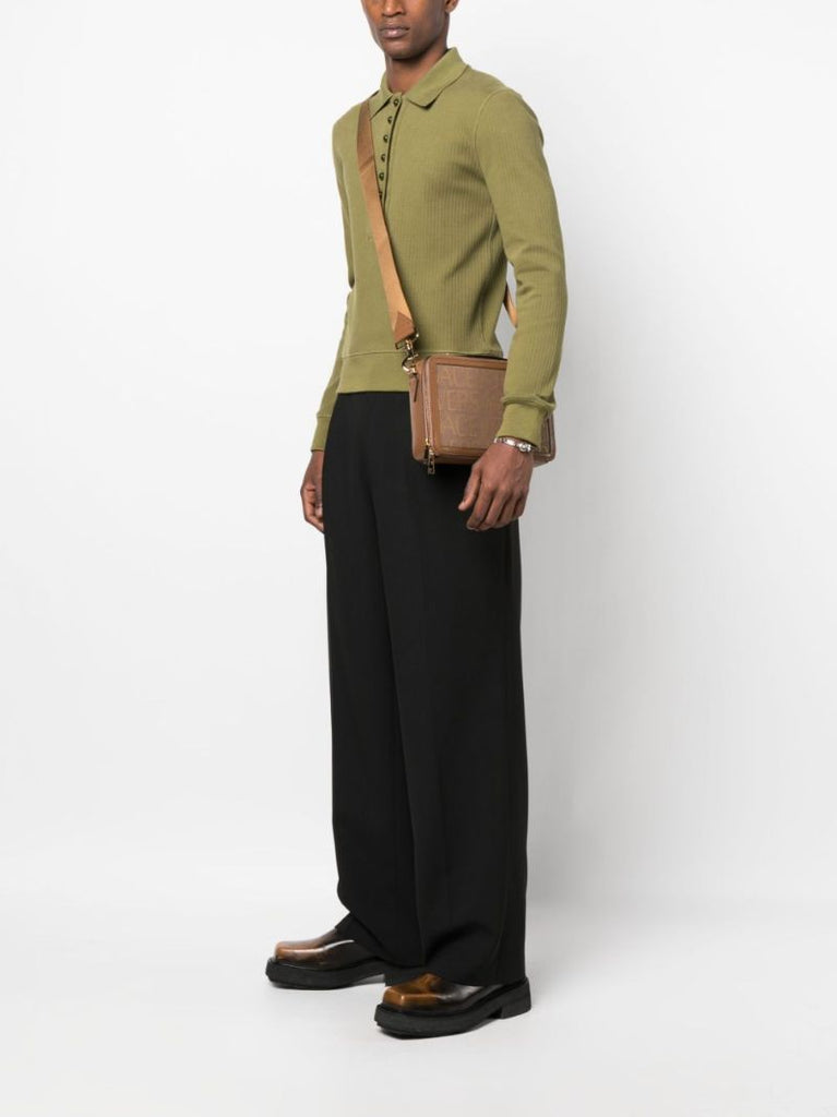 Neutral Allover Messenger Bag
