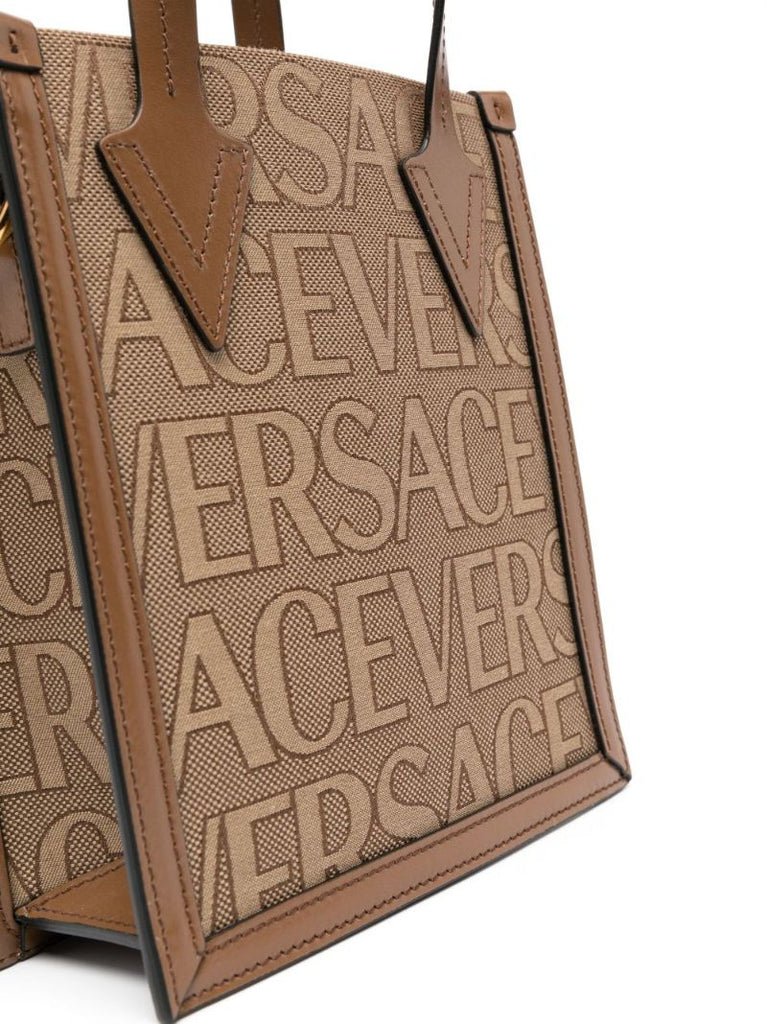 Brown Allover Tote Bag