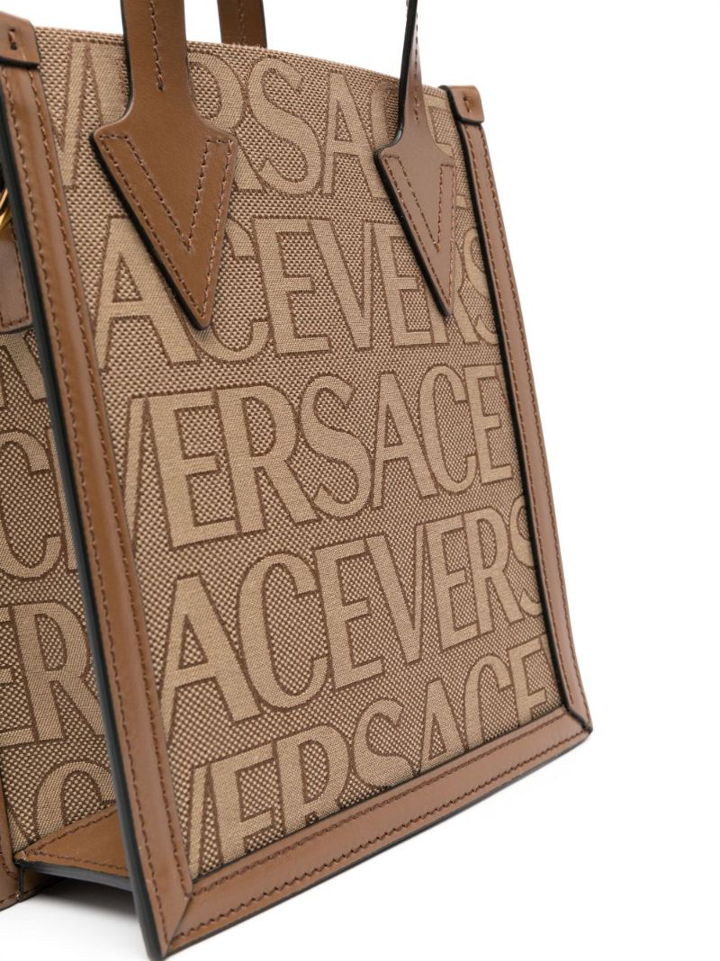 Brown Allover Tote Bag
