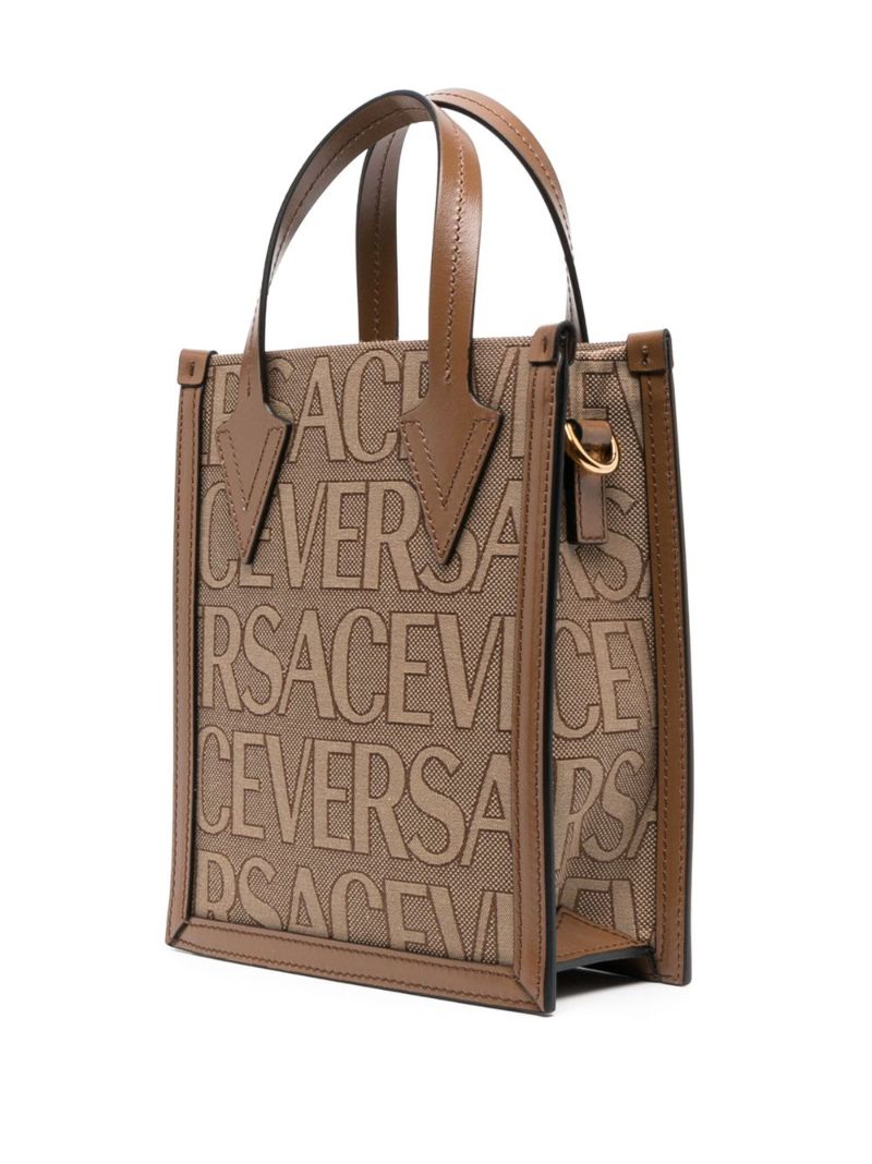 Brown Allover Tote Bag