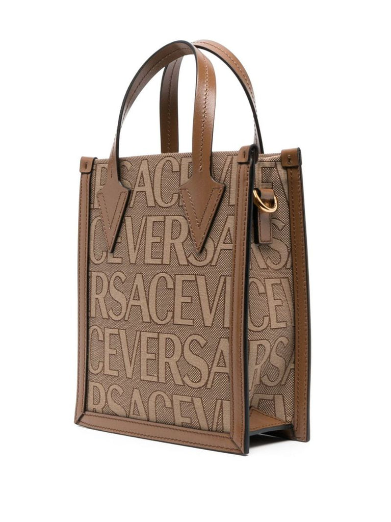 Brown Allover Tote Bag