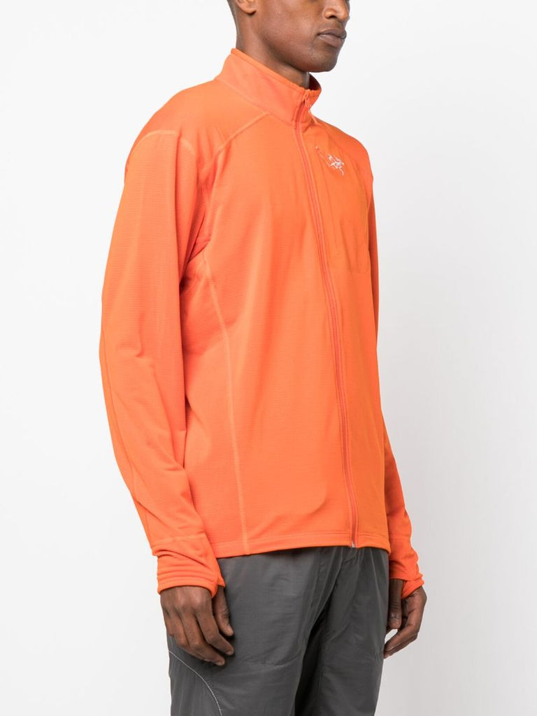 Orange Delta Zipped Jacket