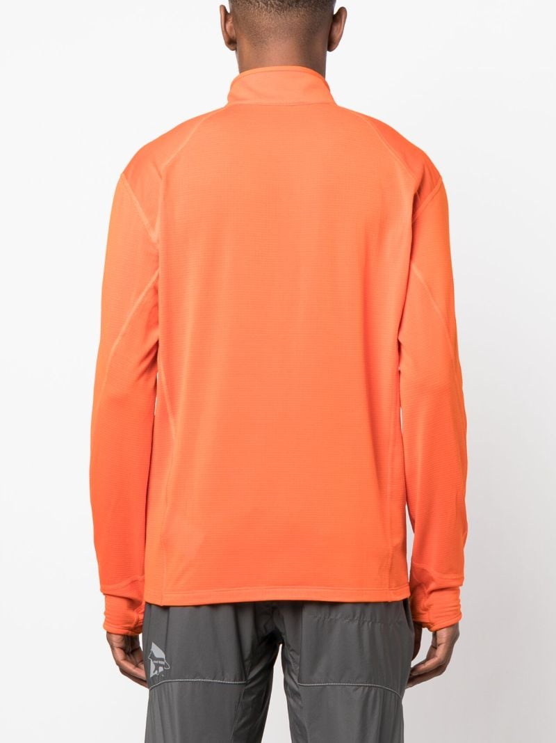 Orange Delta Zipped Jacket