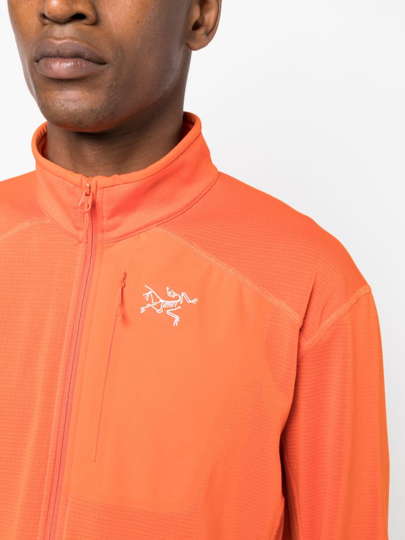 Orange Delta Zipped Jacket