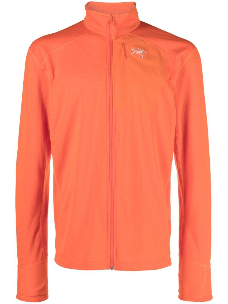 Orange Delta Zipped Jacket