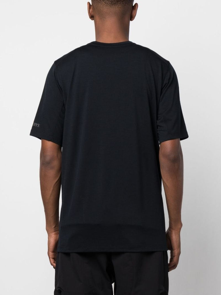Black Ionia Logo Print T-shirt