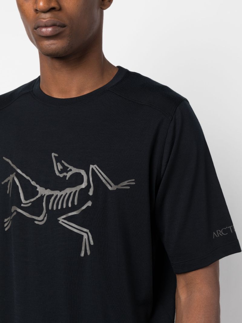 Black Ionia Logo Print T-shirt