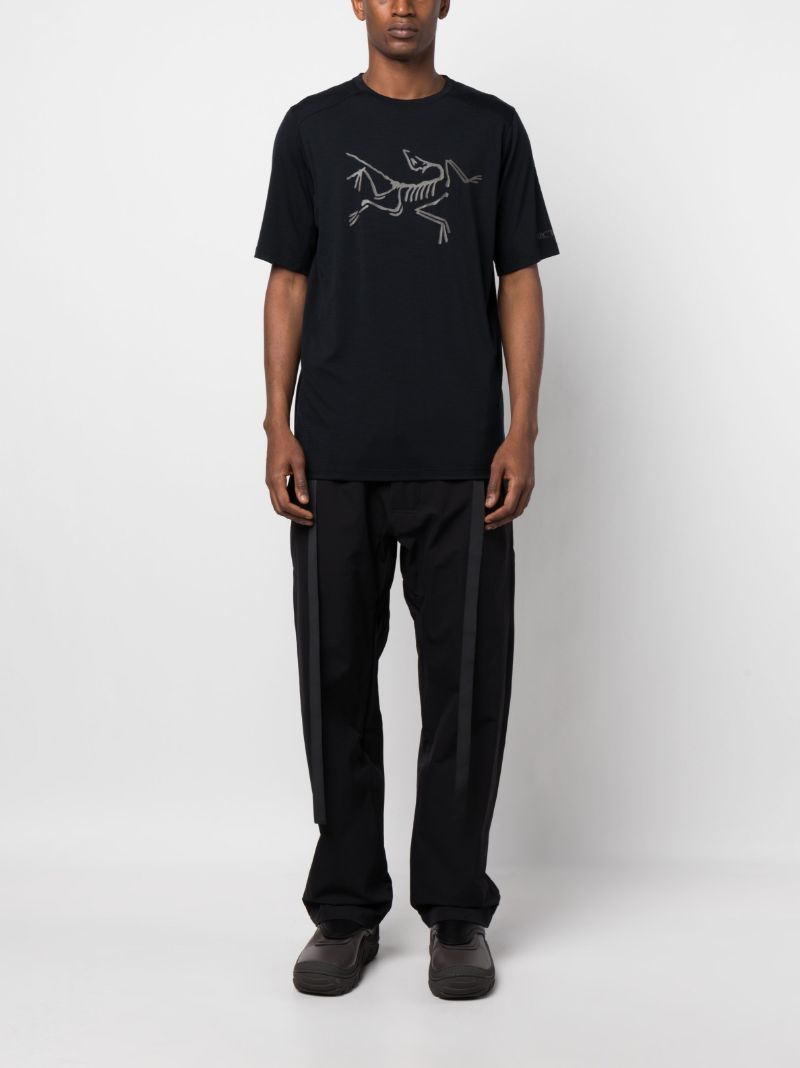 Black Ionia Logo Print T-shirt
