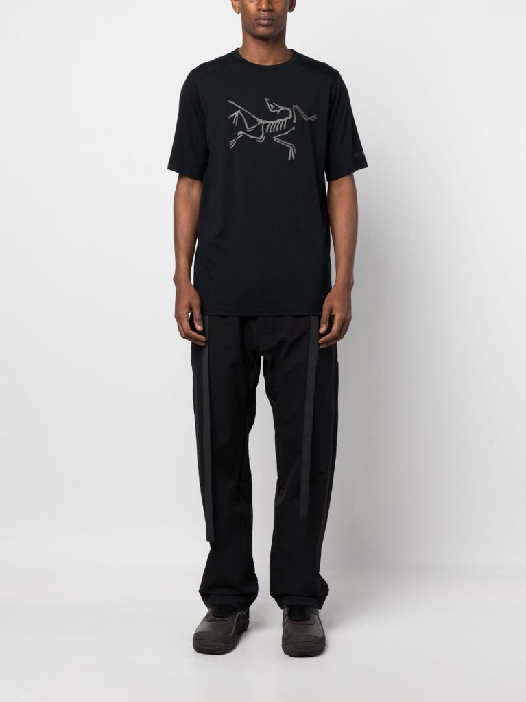Black Ionia Logo Print T-shirt