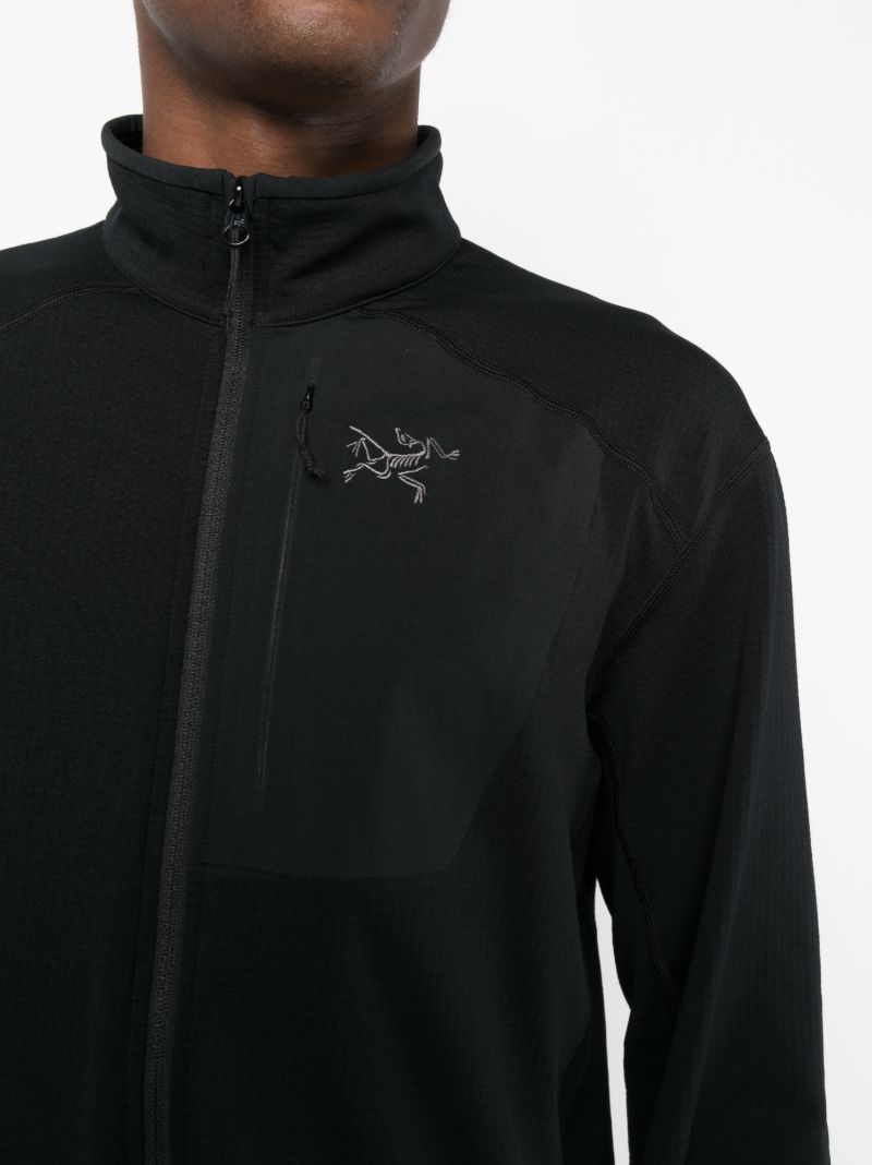 Black Delta Zipped Jacket