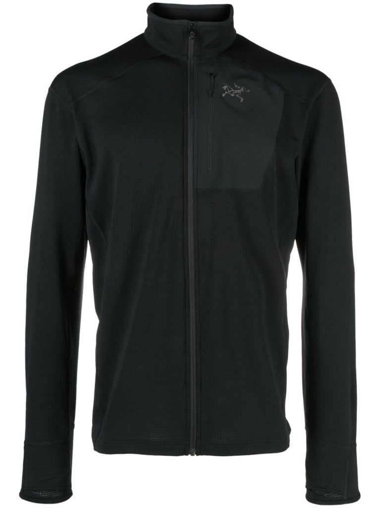 Black Delta Zipped Jacket