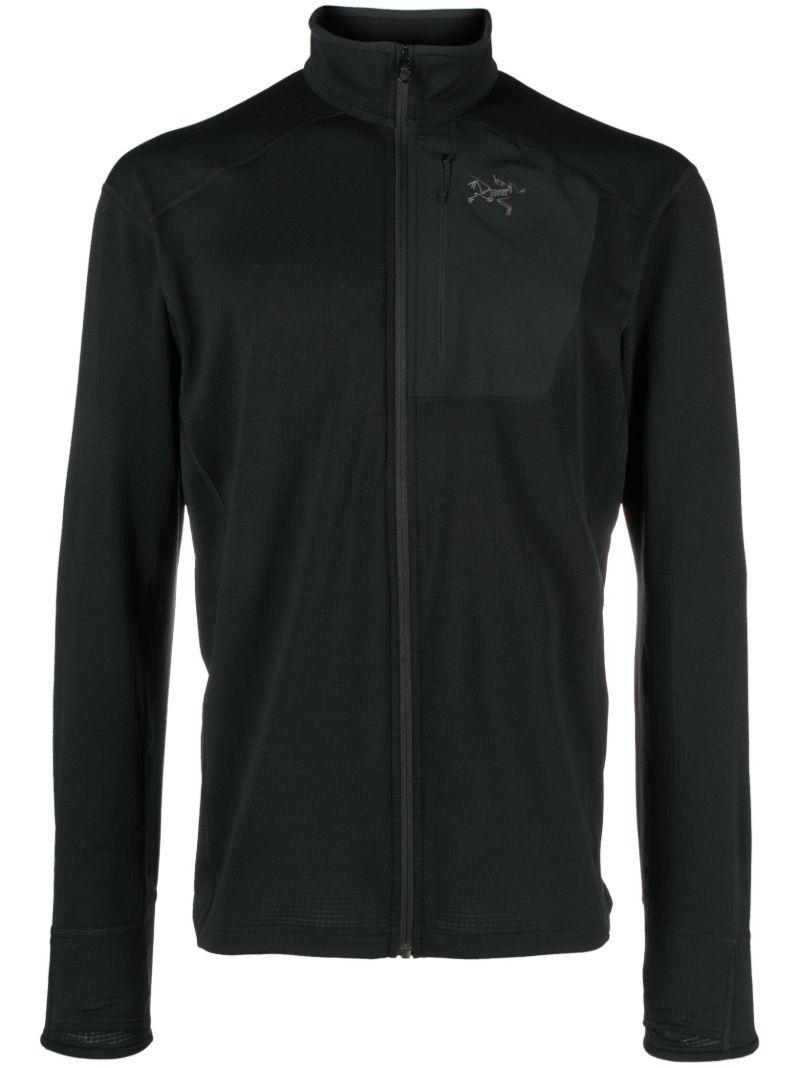 Black Delta Zipped Jacket