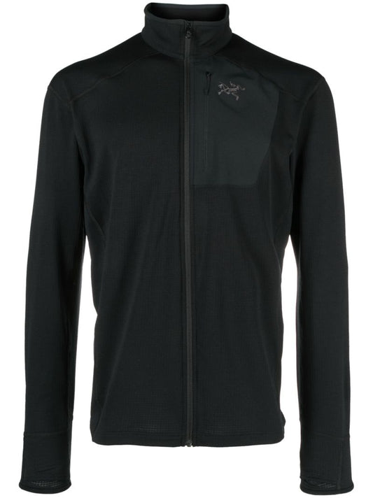 Black Delta Zipped Jacket