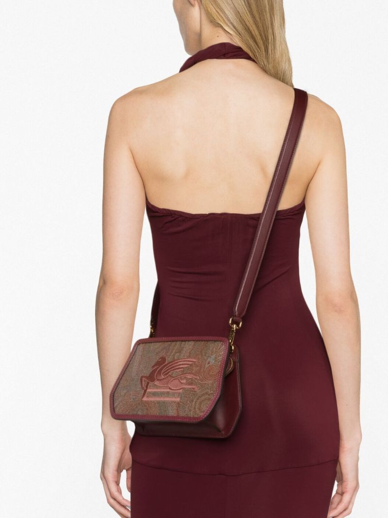 Red Essential Paisley Jacquard Cross Body Bag