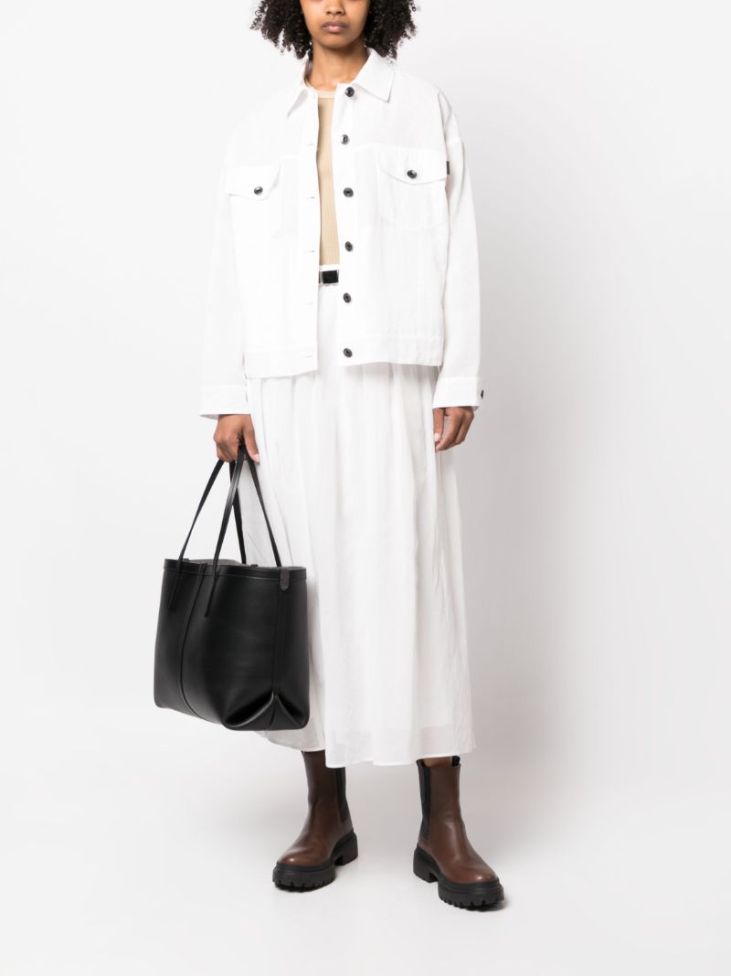 Black Leather Tote Bag