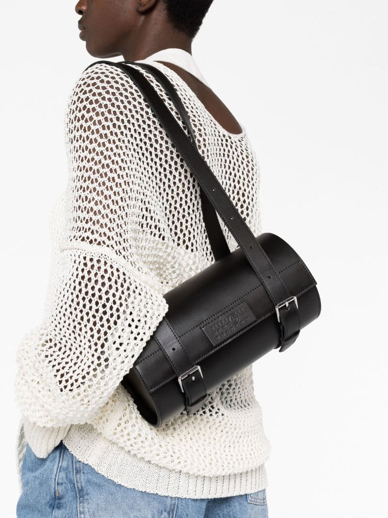 Black Small Tube Shoulder Bag
