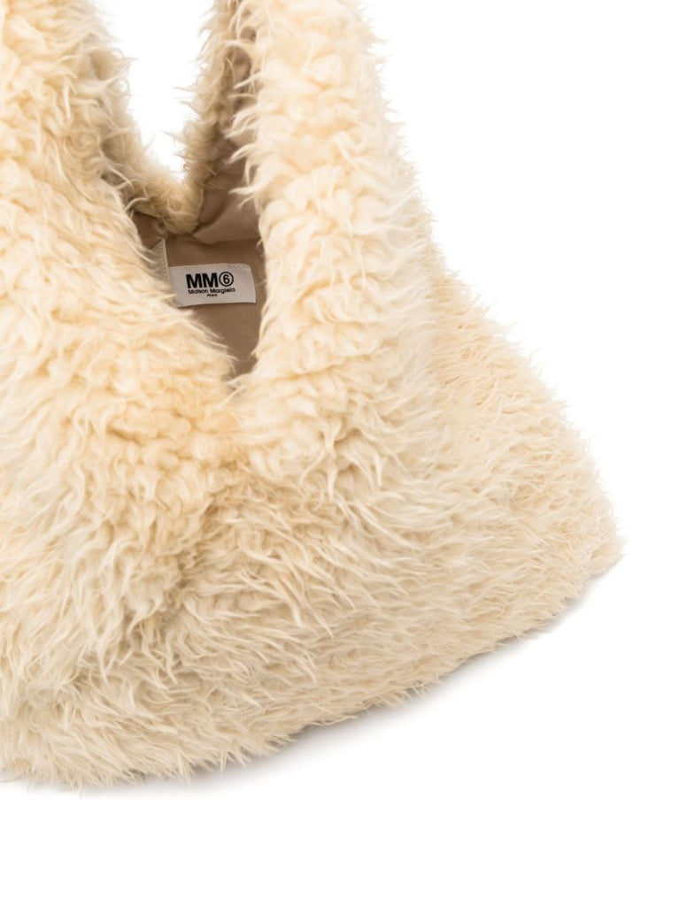 Neutral Japanese Faux Fur Tote Bag
