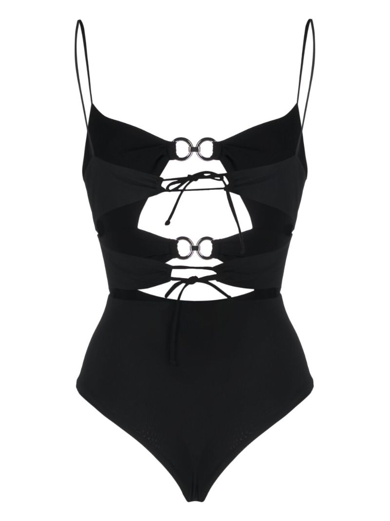 Black Cut-out Swimsuit