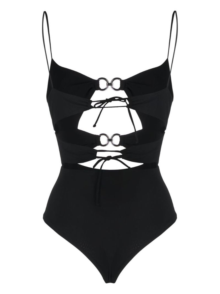 Black Cut-out Swimsuit