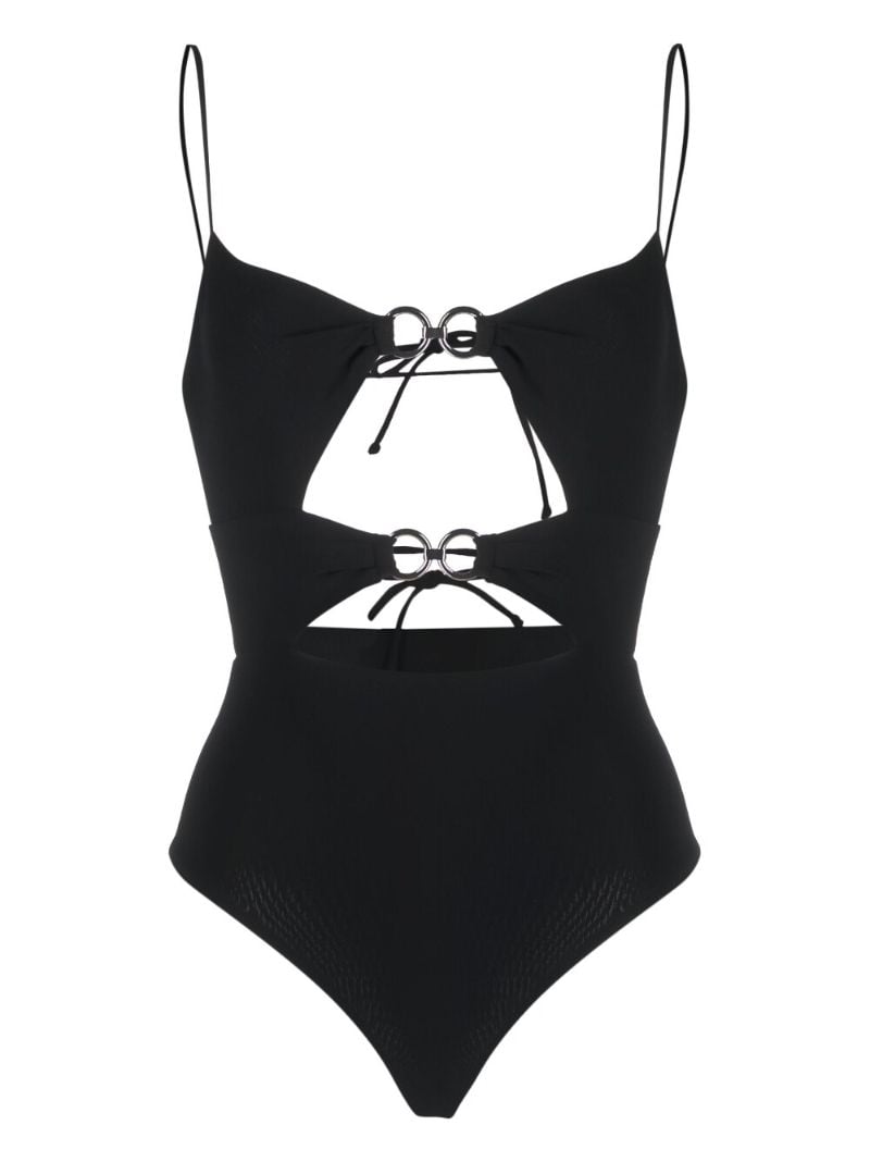 Black Cut-out Swimsuit