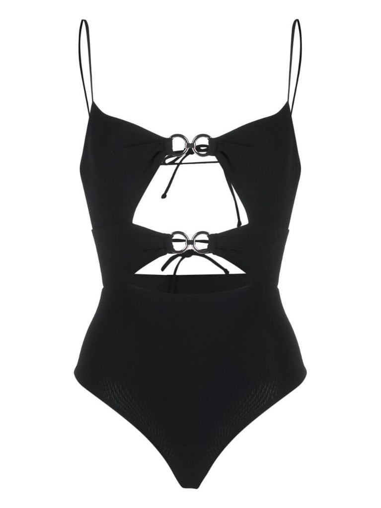 Black Cut-out Swimsuit