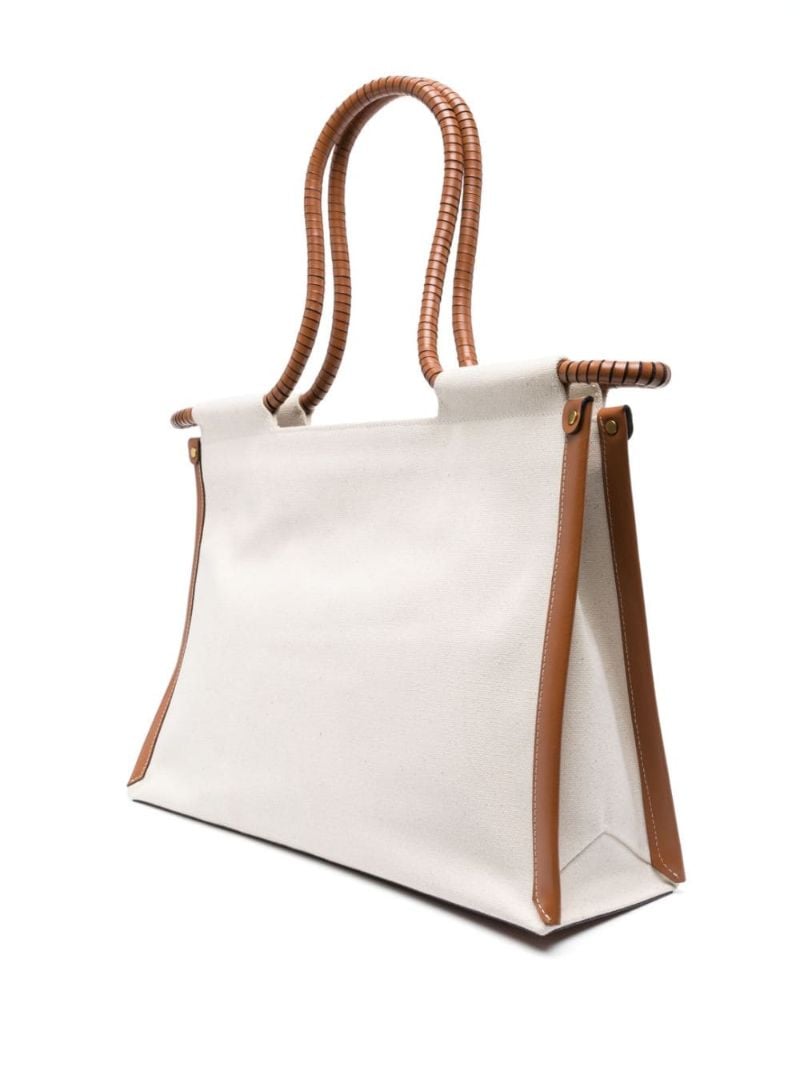 Neutral Toledo Cotton Tote Bag