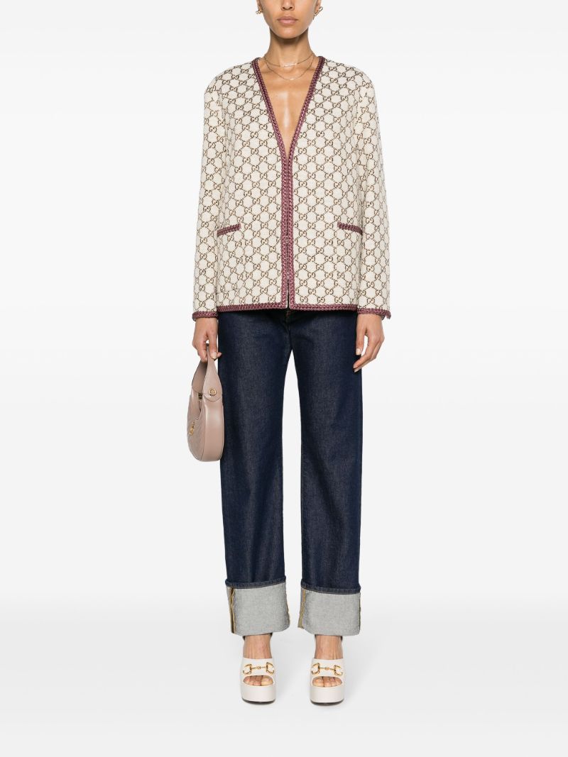 Neutral Gg Tweed Jacket