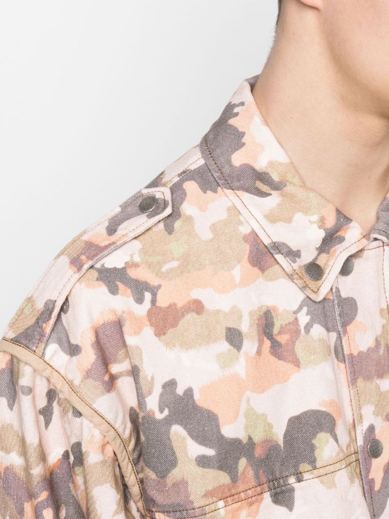 Neutral Elias Camouflage Print Jacket