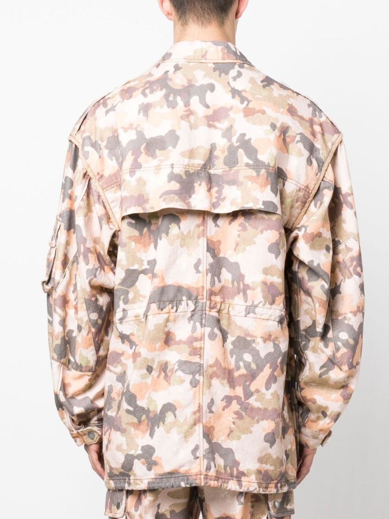 Neutral Elias Camouflage Print Jacket