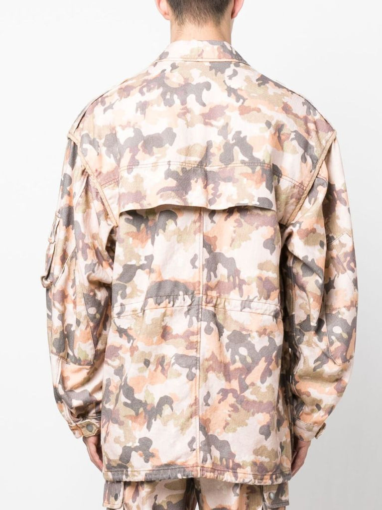 Neutral Elias Camouflage Print Jacket