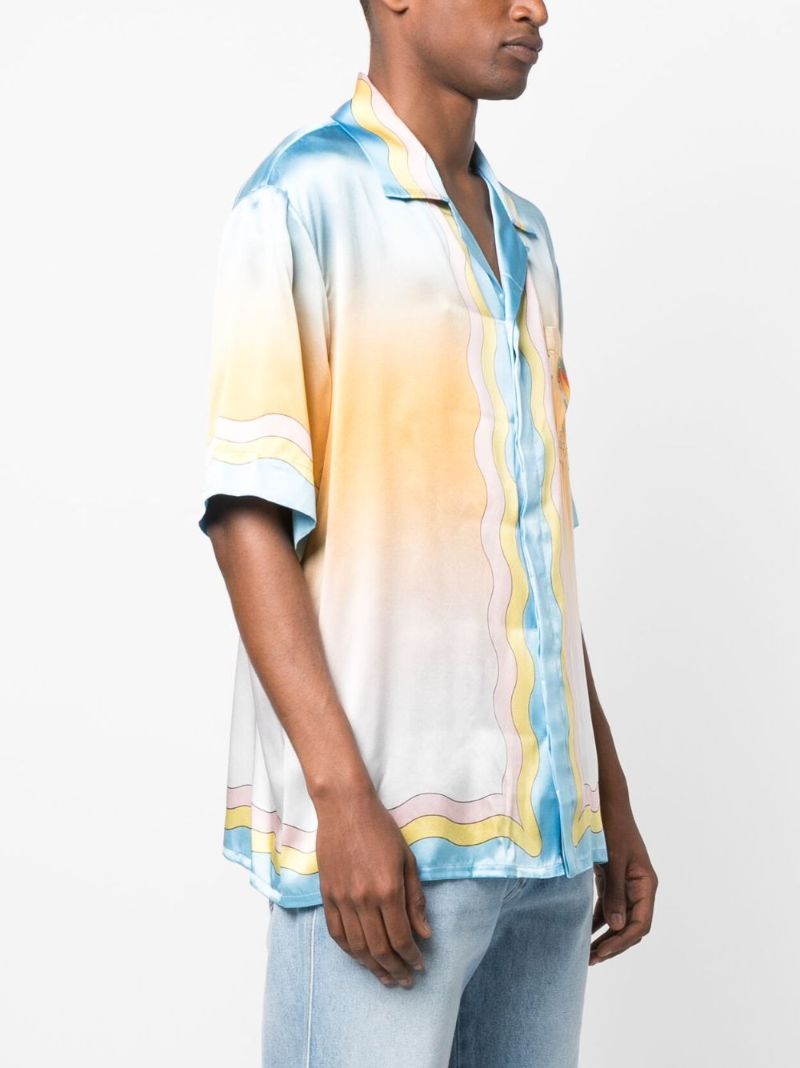 Blue La Danse Silk Shirt