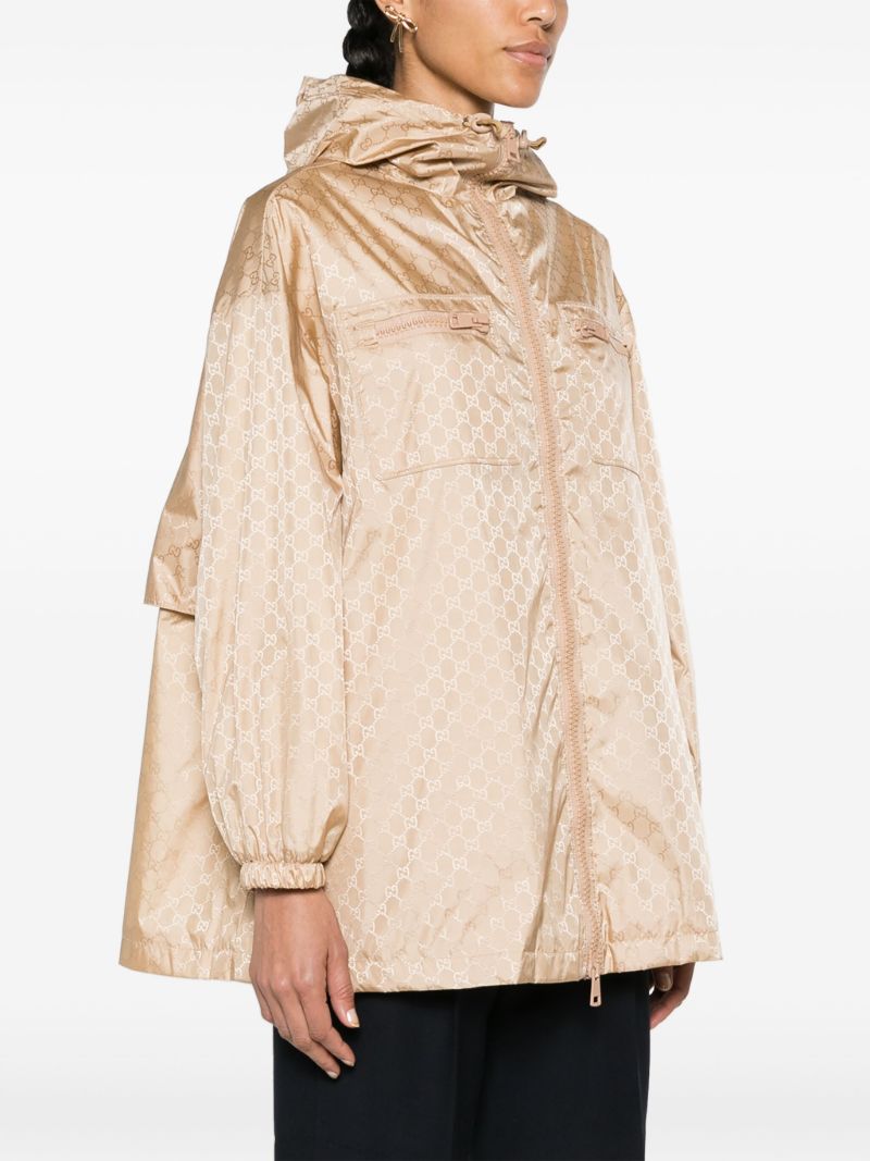 Brown Gg Supreme Windbreaker Jacket