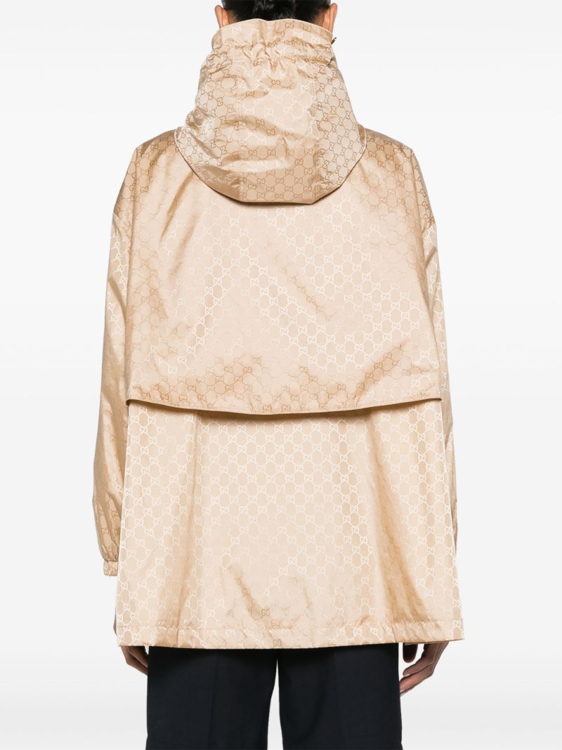 Brown Gg Supreme Windbreaker Jacket