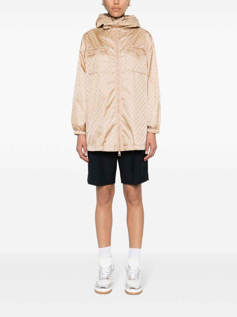 Brown Gg Supreme Windbreaker Jacket