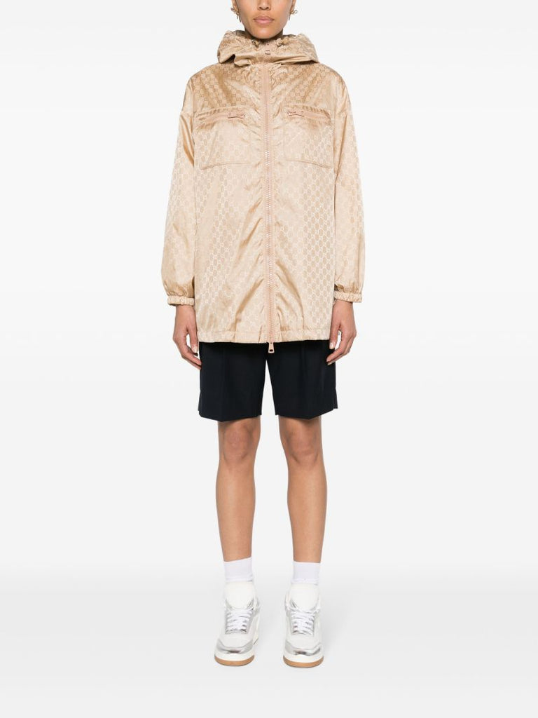 Brown Gg Supreme Windbreaker Jacket