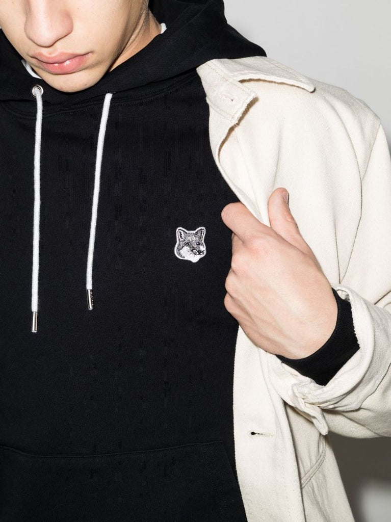 Fox Head Patch Cotton Hoodie