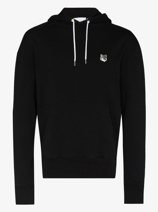 Fox Head Patch Cotton Hoodie