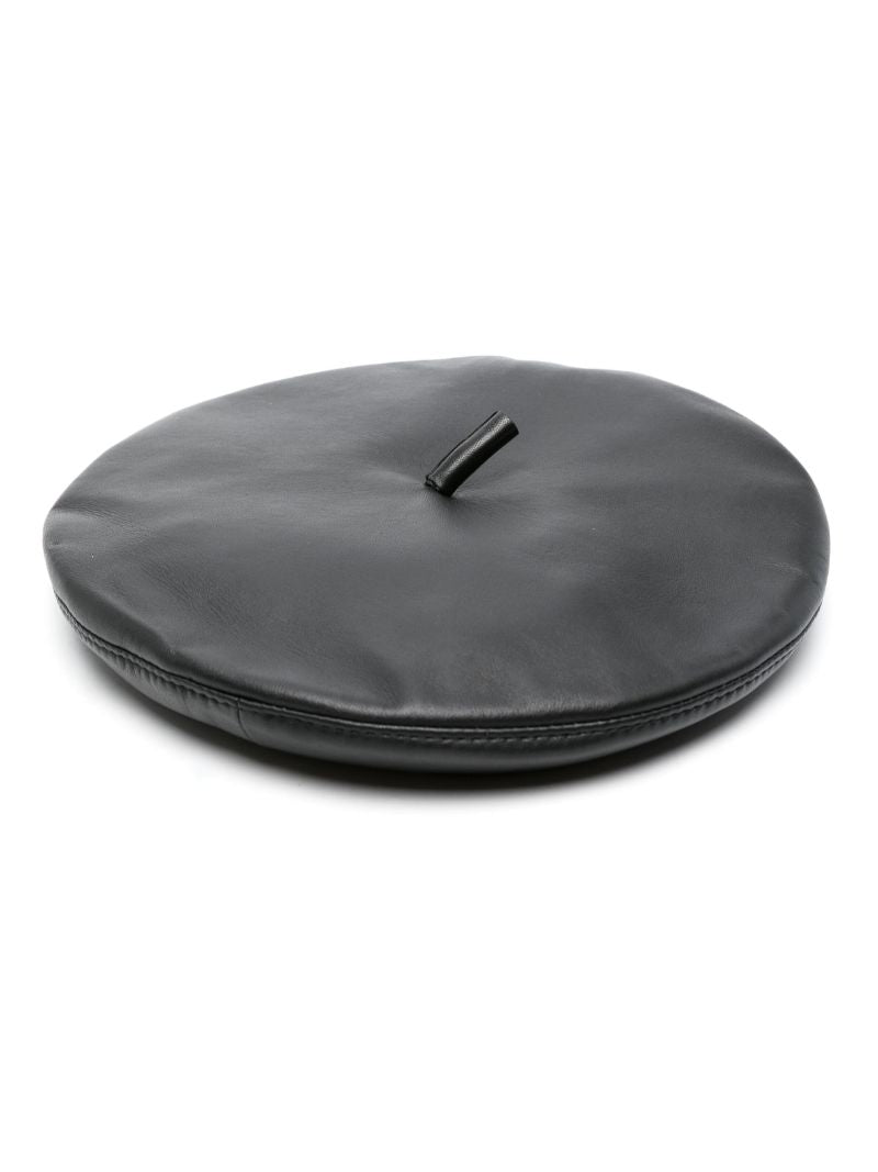 Black Leather Beret