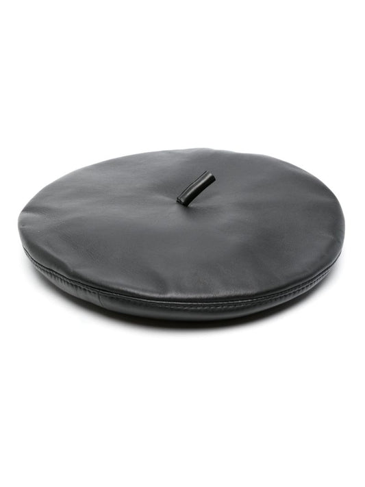 Black Leather Beret