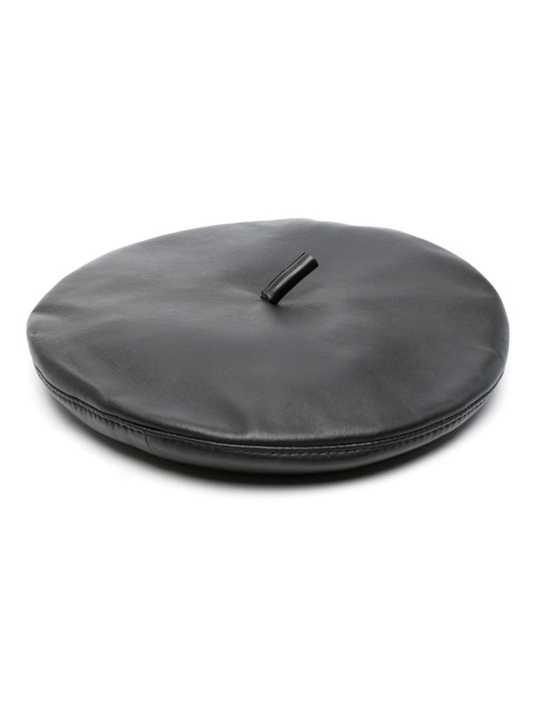Black Leather Beret