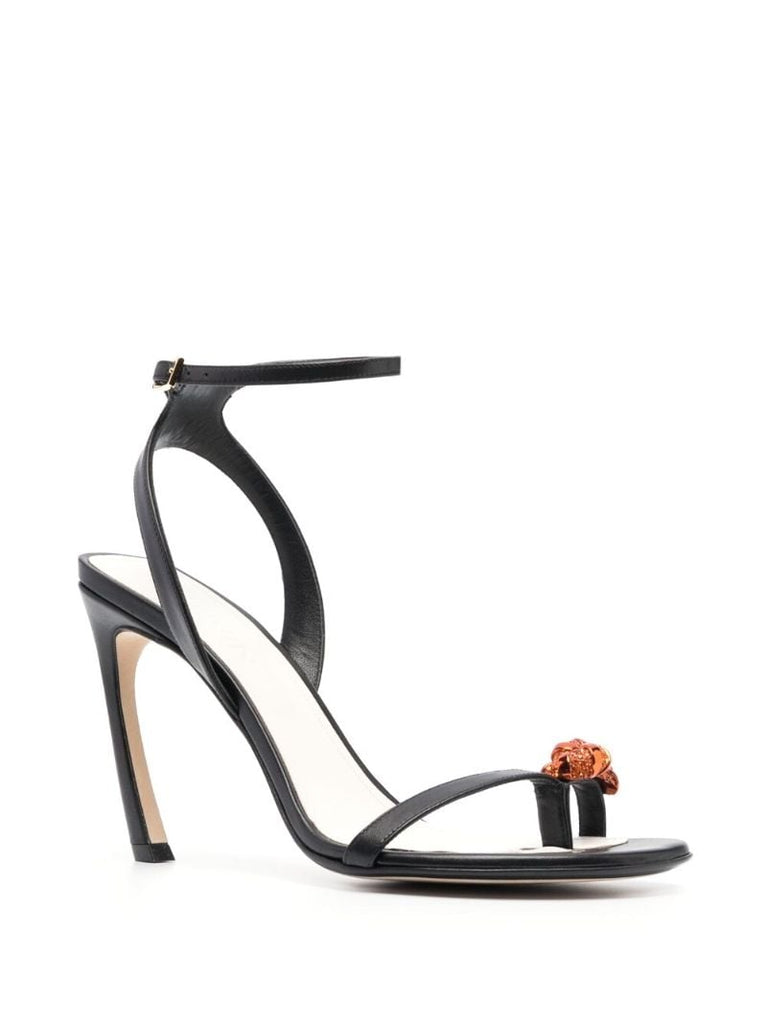 Black Swing 105 Embellished Sandals