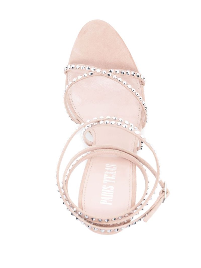 Neutral Holly Zoe 105 Crystal Sandals