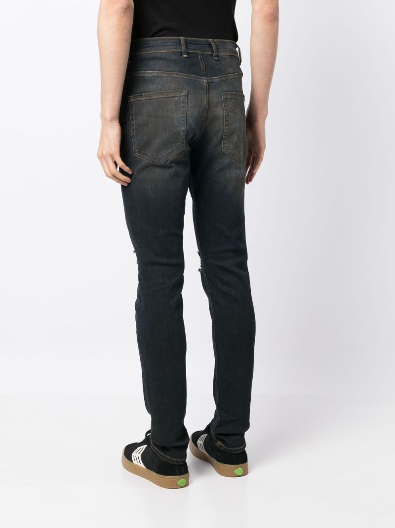 Black Destroyer Skinny Jeans