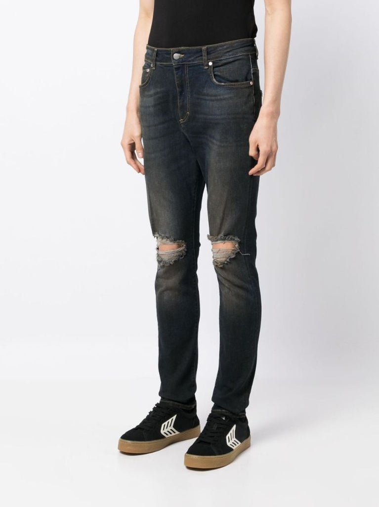 Black Destroyer Skinny Jeans