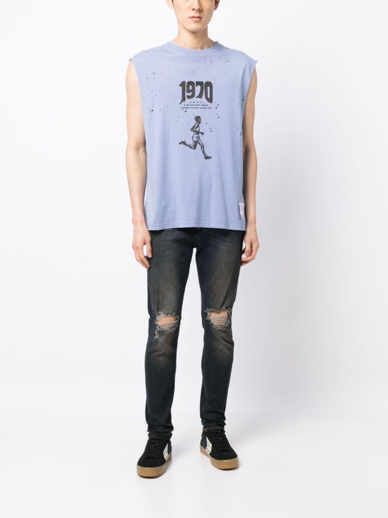 Black Destroyer Skinny Jeans